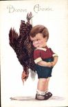 VINTAGE POSTCARD Fantasy Illustrator Child Turkey
