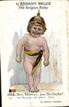 CPA Fantaisie Illustrateur Enfant L'enfant belge Militaria
