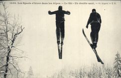 CPA Sports d'hiver Ski Un double saut
