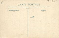 VINTAGE POSTCARD Winter sports Ski Tracks of Allondez