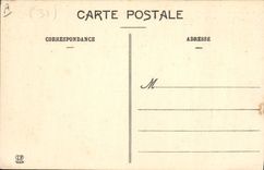 VINTAGE POSTCARD Winter sports Ski Luchon Overall picture on the plate of Superbagneres