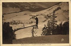 CPA Sports d'hiver Ski Lans Le grand tremplin Un saut