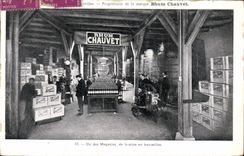 VINTAGE POSTCARD Alcohol Chauvet Rum One of the stores of the setting in bottles