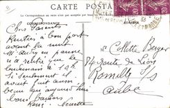 VINTAGE POSTCARD Alcohol Chauvet Rum One of the stores of the setting in bottles