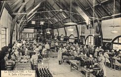 VINTAGE POSTCARD Alcool Benedictine has Fecamp Salle of labelling