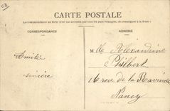 VINTAGE POSTCARD Alcohol Nancy Festivals of the Vine and the hop Tank of brown ale and fair TOP