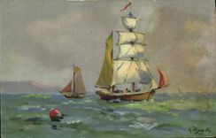 CPA Bateau Voilier 