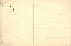 VINTAGE POSTCARD Sailing Bateau Fishes Sinning