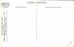 VINTAGE POSTCARD Sailing Boat Gull Jean Marion