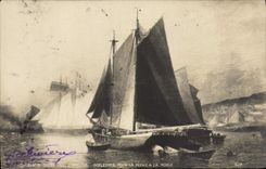 CPA Bateau Voilier Salon 1901 Goelettes pour la peche a la morue 