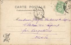 VINTAGE POSTCARD Sailing Boat Living room 1901 Goelettes for the sin with cod