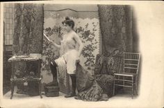 CPA Nu erotique Femme 