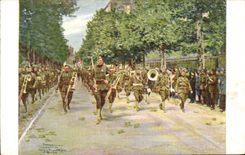 CPA Militaria Paris Independence Day 4 Juillet 1918