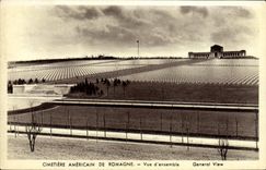 CPA Militaria Cimetiere americain de Romagne Vue d'ensemble 