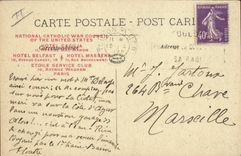 VINTAGE POSTCARD Paris the panorama of the seven bridges