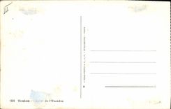 VINTAGE POSTCARD Boat War Toulon Squadron