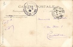 CARTE PHOTO Tunisie Tunis Bateau Guerre 