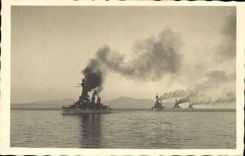 CARTE PHOTO Bateau Guerre 