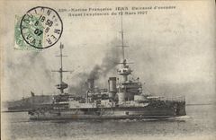 CPA Bateau Guerre Catastrophe du Iena 