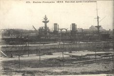 CPA Bateau Guerre Iena Son etat apres l'explosion