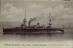CPA Bateau Guerre Iena Cuirasse d'escadre 