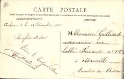 VINTAGE POSTCARD Boat War Trawl-net on the Saone Schneider Building sites & Co in construction