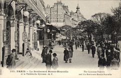 CPA Paris Le boulevard Bonne Nouvelle Theatre et le theatre du Gymnase 