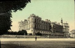 VINTAGE POSTCARD Saint Germain in Bush hammer Frontage of the castle