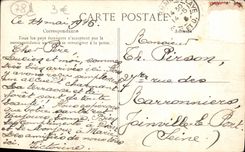 VINTAGE POSTCARD Saint Germain in Bush hammer Frontage of the castle