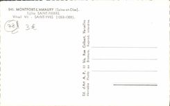 CPM Montfort L'Amaury Eglise Saint Pierre Saint Yves Vitrail