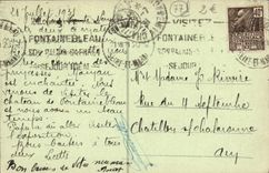 CPA Palais de Fontainebleau Chambre de Napoleon 1er