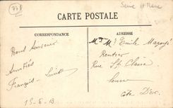 VINTAGE POSTCARD Drill of Fontainebleau the sphinx of the druids