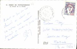 MODERN CARD Drill of Fontainebleau the Road of Tillaie