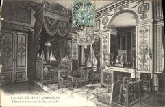 CPA Palais de Fontainebleau Chambre a Coucher de Napoleon 1er