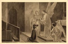 CPA Notre Dame Du Laus La venerable Benoite communiee par les anges