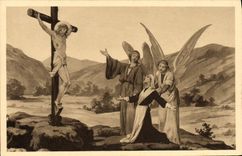 CPA Notre Dame Du Laus La venerable Benoite a la croix d'Avancon