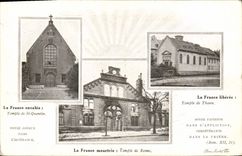 CPA Temple protestant St-Quentin Thann Reims