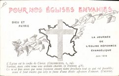 CPA Temple protestant St-Quentin Thann Reims