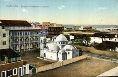 VINTAGE POSTCARD Egypt Egypt Port Saïd English protesting Church