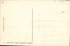 CPA Egypte Egypt Port Said English protestant Church