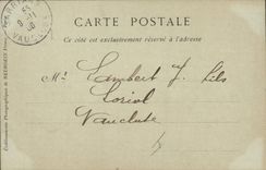 Templo Lyon de protesta de la POSTAL de la VENDIMIA