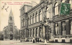CPA Lille Faculte des Sciences et Temple protestant 