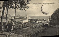 VINTAGE POSTCARD Tangier Morocco Protestant Church