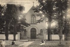 VINTAGE POSTCARD Temple protesting Saint-Germain