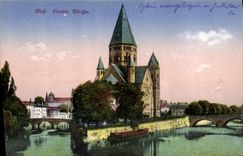 CPA Metz Evanlegische Kirche