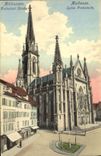 VINTAGE POSTCARD Protestant Church Mulhouse