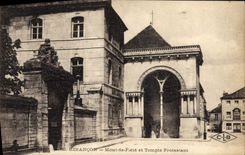CPA Besancon Mont de Piete et Temple protestant 
