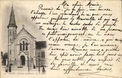 CPA Temple protestant Dijon