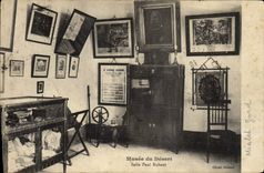 VINTAGE POSTCARD Museum of the desert Room Paul Rabaut Amilles