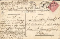 Templo Belfort de protesta de la POSTAL de la VENDIMIA